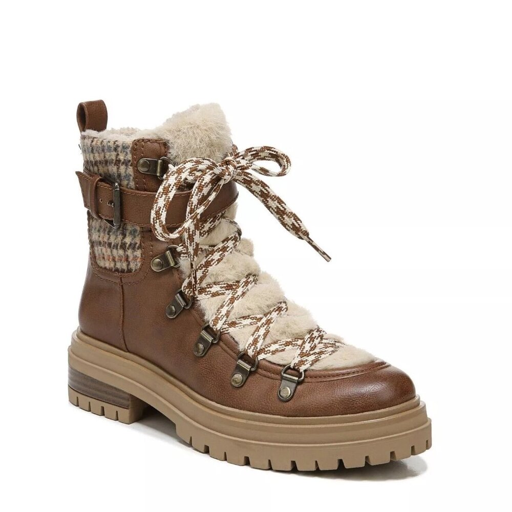 Circus by Sam Edelman Gretchen Faux Fur Boots In Golden Caramel Size 9.5